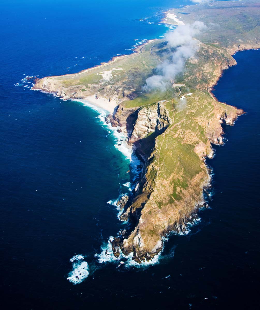 Aerial of Cape Point, Cape Town, South Africa